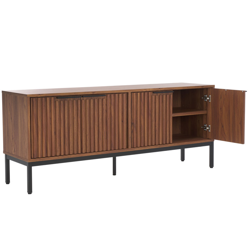 Meuble télé avec rangement, Noyer