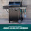 Armoire pour barbecue au gaz à 4 brûleurs avec brûleur latéral Charbroil Performance Series-110438766