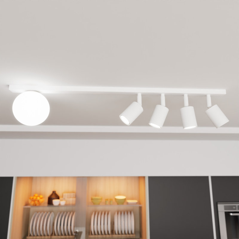 Marlynn Glass Flush Mount, White