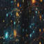 Blue Quantum Matrix Vision Geometric I - Rideau occultant géométrique abstrait - 1 panneau-107536546
