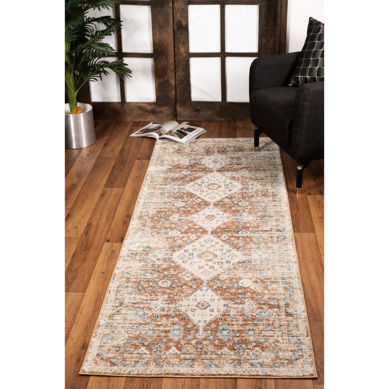 Rust Area Rug 2ft X 3ft - , Low Maintenance Home Furnishing Carpet , Stylish And Stain-, Rectangle 2' x 3'