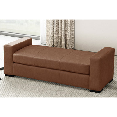 Stylish And Durable Faux Leather Ottoman