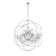 18-light Orb Sphere Chrome Chandelier With Crystal Accents