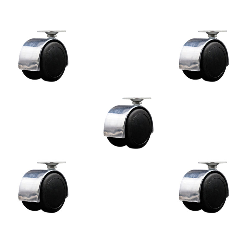Ensemble de 5 roulettes pour 2 roulettes