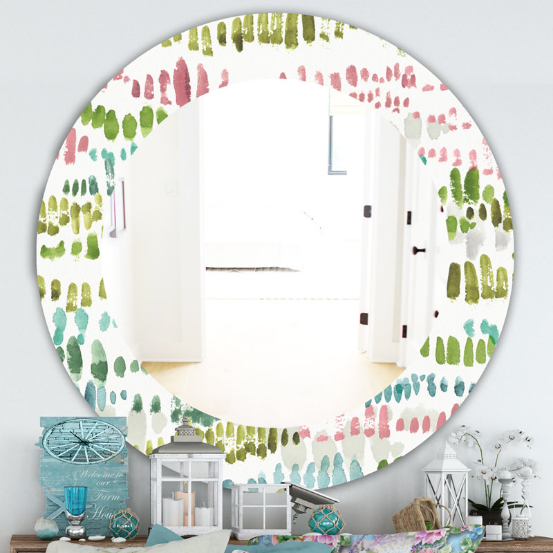 Miroir mural Mixed Geometric II, H 31,5 po x l po