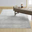 Tapis géométrique bleu / ivoire / gris Syracuse-29026617