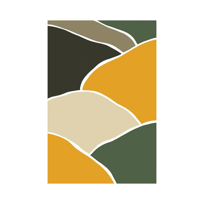 Wild Collection Hills Abstract 1 Piece Wall Art on Canvas, 30.48 cm H x 45.72 cm W, Wrapped Canvas
