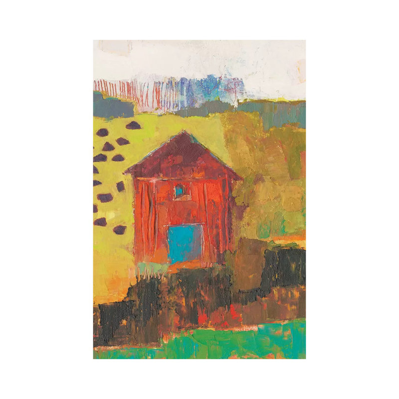 Darlington Barn by Sue Jachimiec - Wrapped Canvas Painting, 30.48cm H x 20.32cm W 1.9cm D