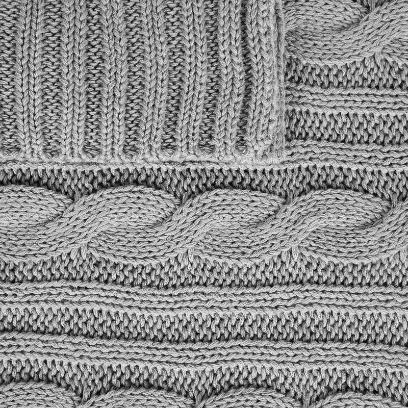 Throw Blanket, Light Grey