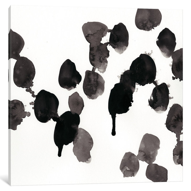 « monochrome gestes vii », reproduction d’art sur toile tendue, H 24 po x l 24 po x P 1 po, Papier d'art encadré noir, Blanc