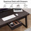 55.1" W Writing Desk with Drawer, MDF-1325749484