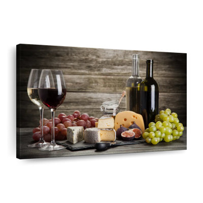 Wine And Cheese Pairing Canvas Print