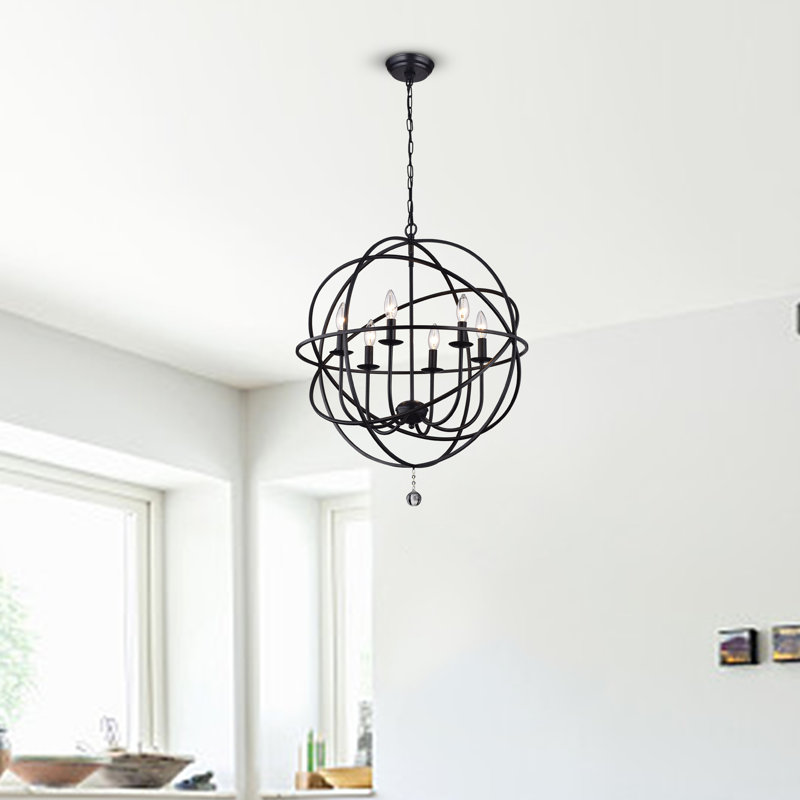 Lustre sphérique spectaculaire et unique 6 lumières Eastbourne