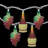 10-Count Grape and Wine Bottle Novelty String Christmas Light Set 7.5ft White Wire