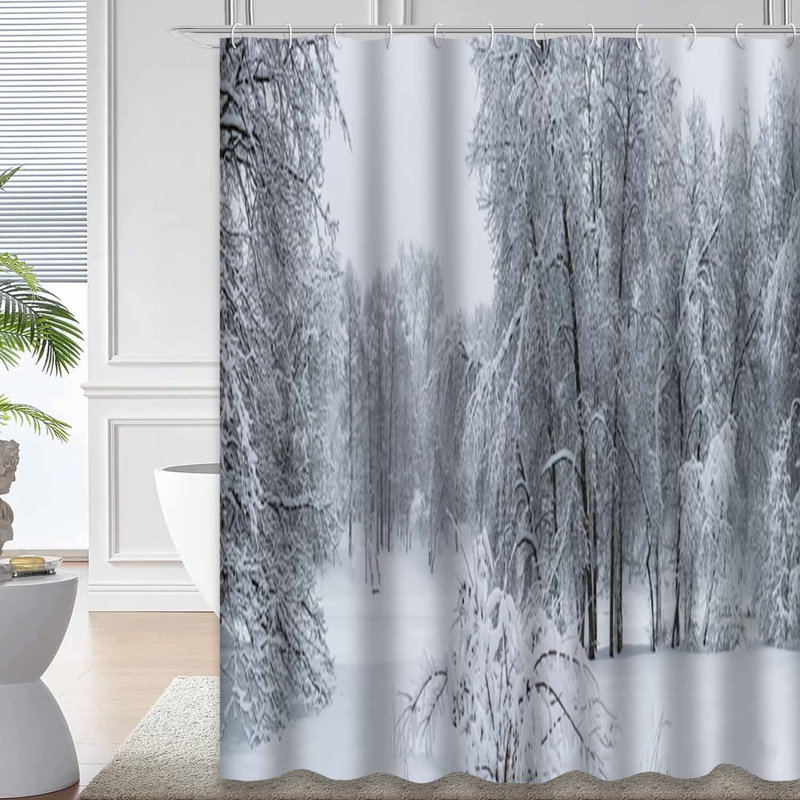 Rideau de douche Blizzard, L 84 po x l 72 po