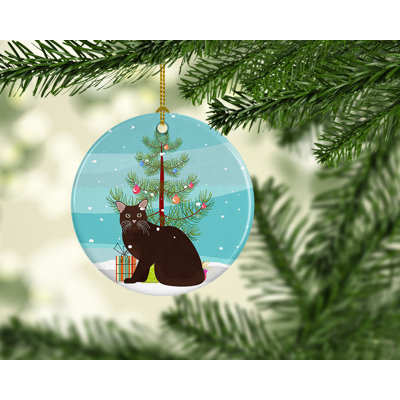 2.8'' Ceramic Animals Hanging Figurine Ornament
