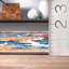 Tapis intérieur / extérieur bleu / orange Early-848614319