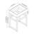Dowell 24'' White Solid Surface Stone Rectangular Wall Mount Bathroom Sink with Metal Stand-79430358