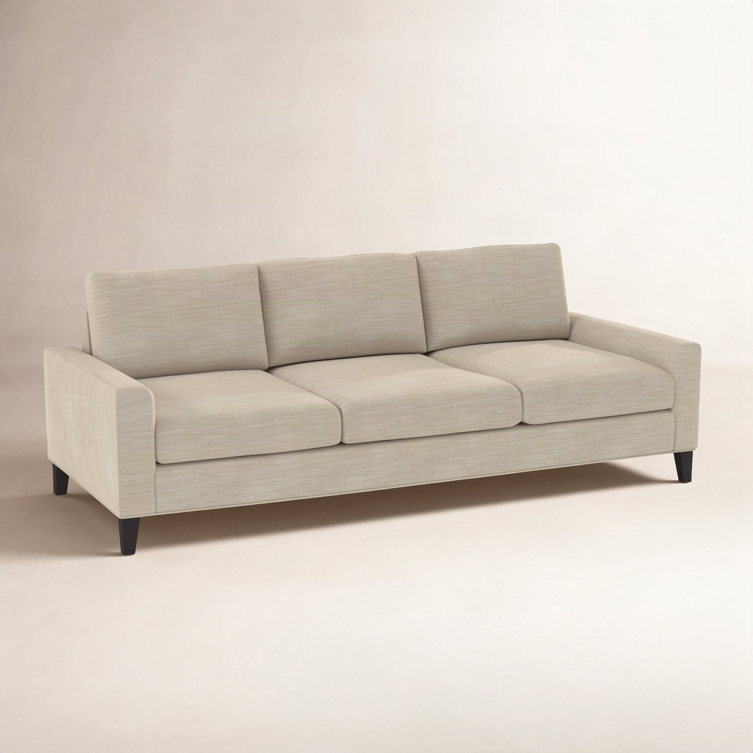 Madison 84" Sofa, Ridgecrest Putty Basketweave