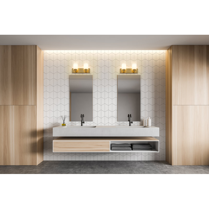 Partin 2 - Light Dimmable Vanity Light, Brushed Gold