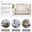 Elegant Living Room Sofa Bed, Iron Frame Loveseat With Storage Side Pockets-898433756