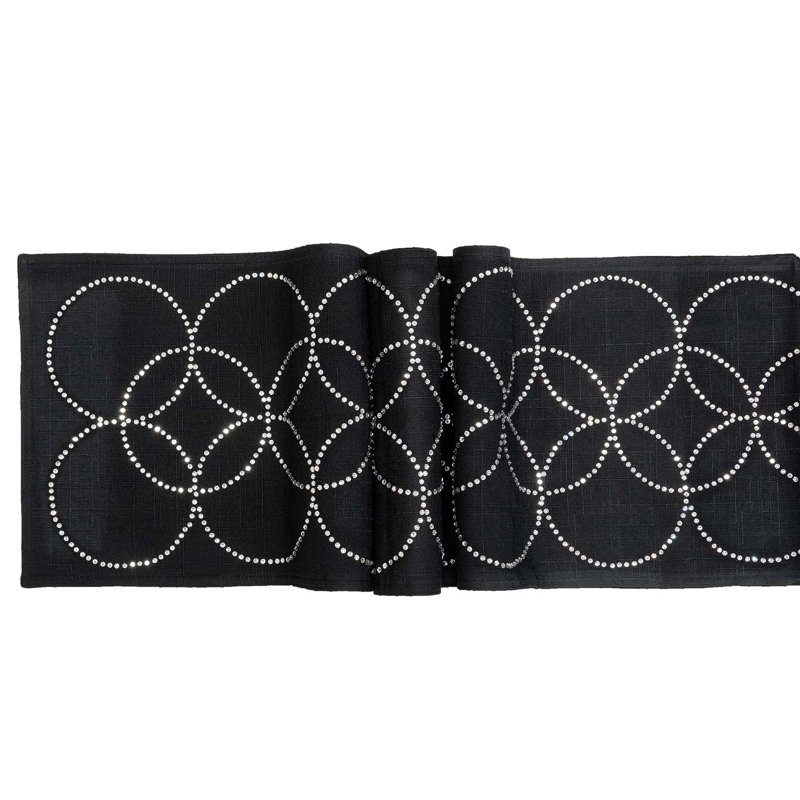 Aneliya Table Runner, Red, 90" x 13"