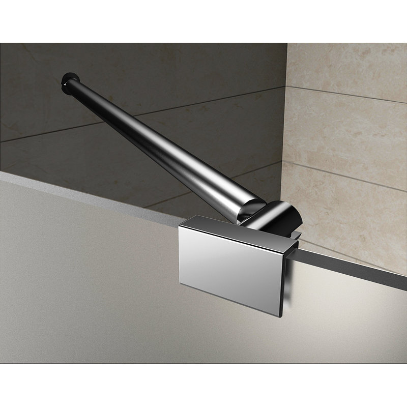 Avalux 33" x 72" Rectangle Hinged Shower Enclosure, Chrome