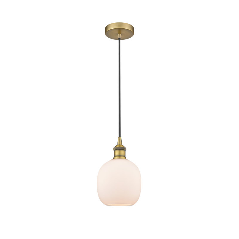 Luminaire suspendu sphère 1 lumière Amila, Laiton brossé