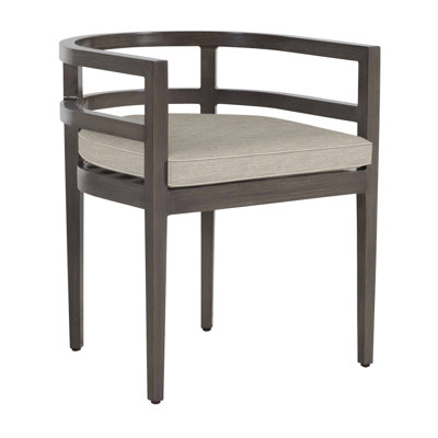 Chaise avec accoudoirs en aluminium Santa Barbara