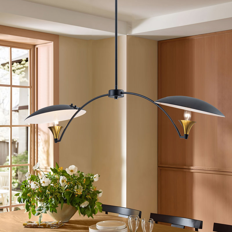 2-Light Kitchen Island Pendant Light
