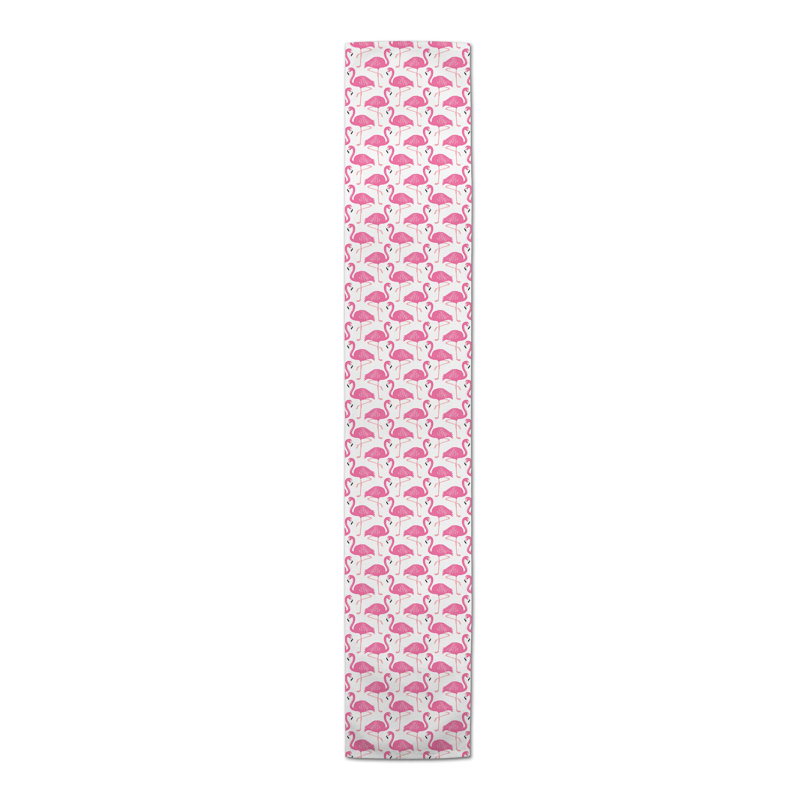 Bret Geometric Table Runner, Geometric 4, Blue, 90" L x 16" W
