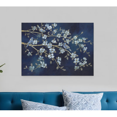 Aquarelle bleu marine, aquarelle de minuit, rendez-vous sur toile
