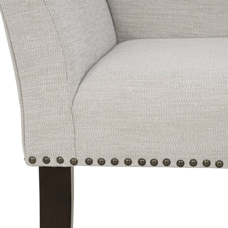 Banc rembourré Welburn crème, Crème