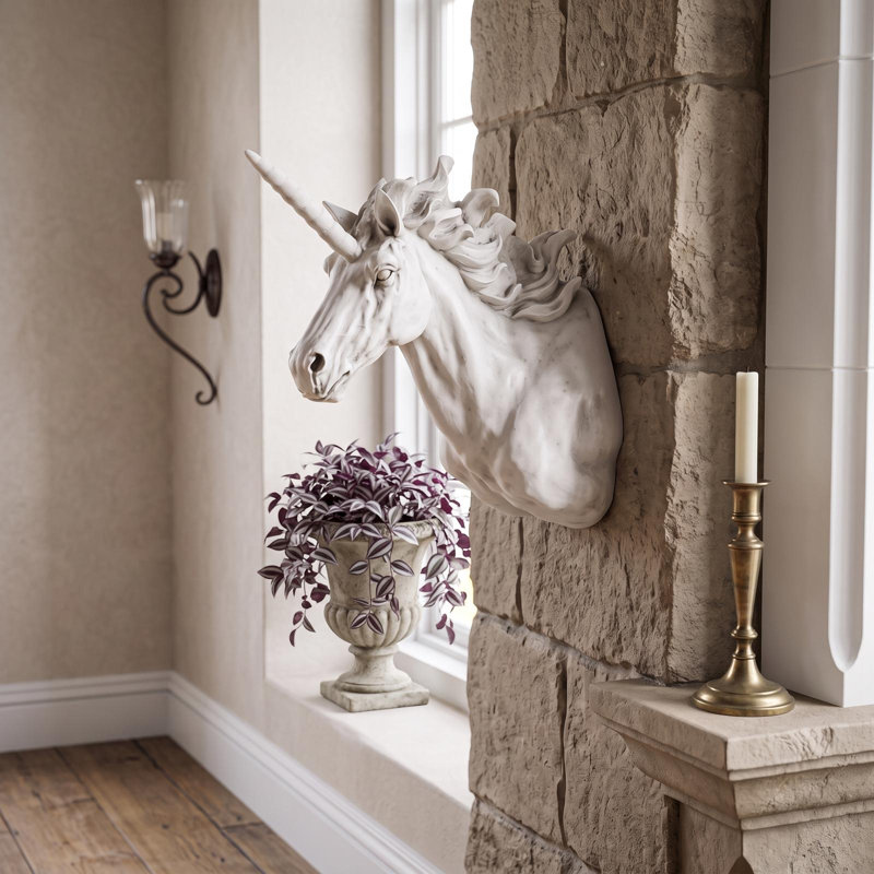 Sculpture murale licorne Alicorn