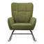 Chaise berçante moderne, chaise berçante texturée avec base en bois massif-918468141