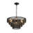 6-Light matte black hemp rope woven adjustable pendant lamp-779076462-800065620
