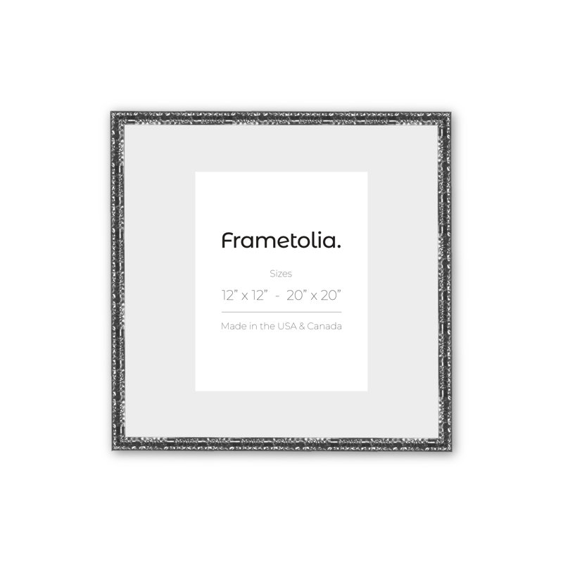 Cadre photo Colomba, Argent, L 12 po x H 12 po