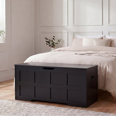 Large Storage Ottoman Bench Modern Storage Chest with Lift-Up Lid for Bedroom Living Room & Hallway 