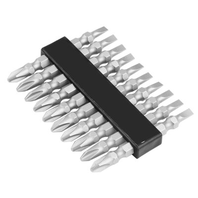 10 pc double ended screwdriver bit set 10 pc 65mmx PH2/SL5.5