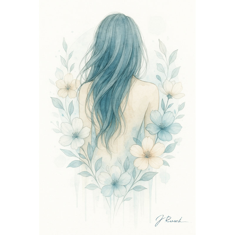 Art floral sur toile