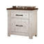 Table de chevet en bois massif de style transitionnel 1Pc