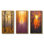 «Sunshine Through The Branches Of Winters Tree», 3 pièces sur toile