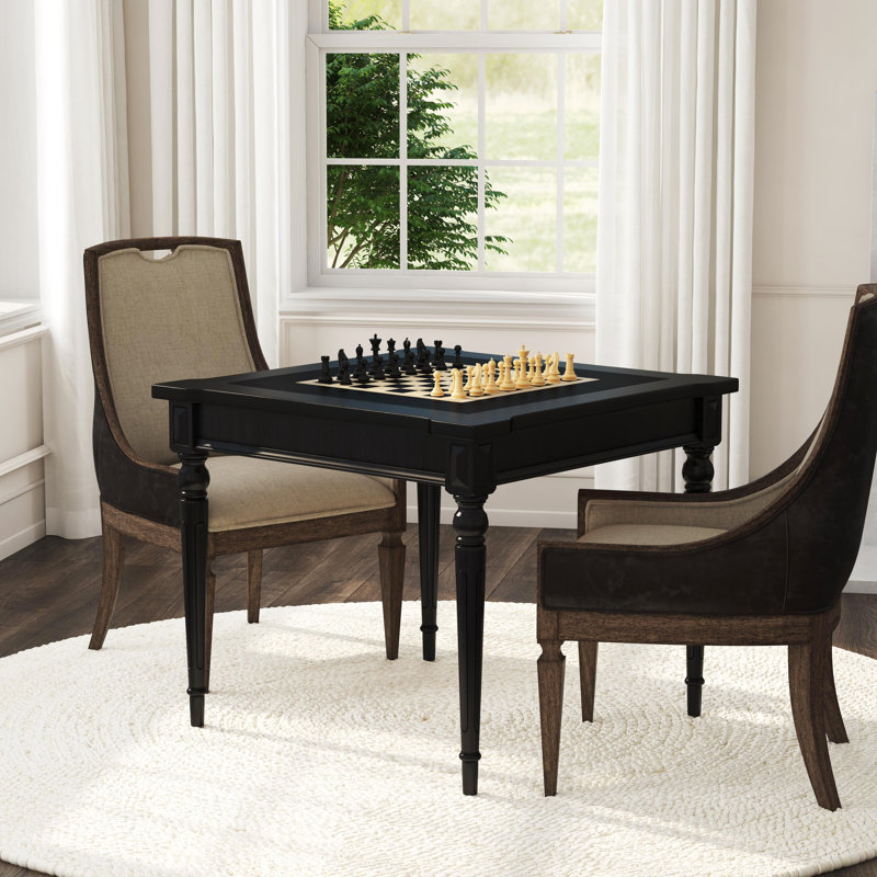 Vincent Multi-Game Card Table, Black