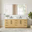 Ensemble de meuble-lavabo double 84 po avec miroir Pierre