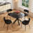 5 - Piece Round Pedestal Dining Set-727688982-727688983