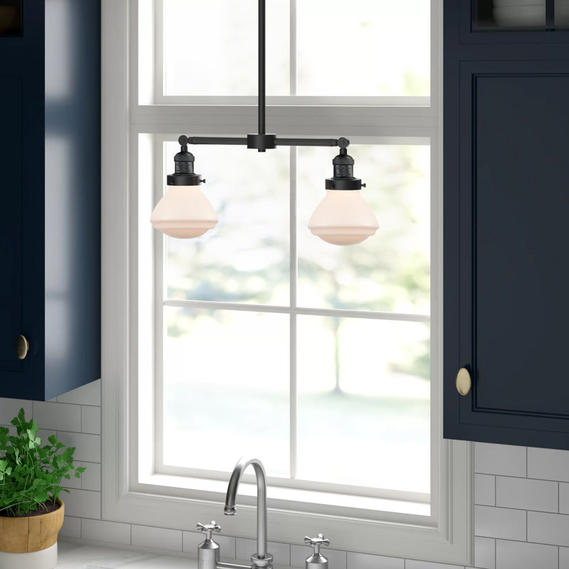 Chesterville 2 - Light Kitchen Island Pendant, Matte White, Matte Black