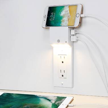 Eco4life SH-PLG4 Wireless Wall Smart Plug, 4 Outlet Surge