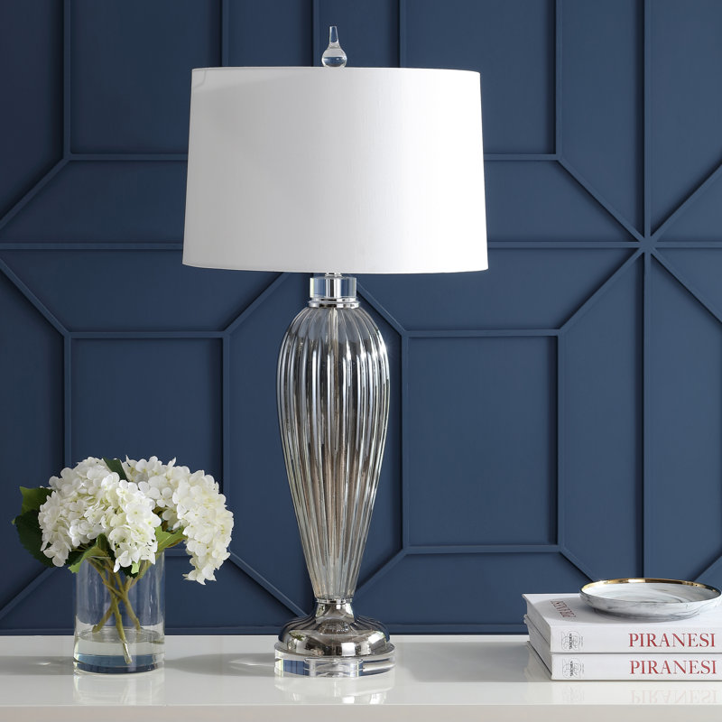 Carignan 33.5" Glass/Crystal LED Table Lamp