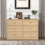 Commode moderne à 6 tiroirs pour la chambre à coucher - Vaste commode de rangement, robuste et sécuritaire-1141661554
