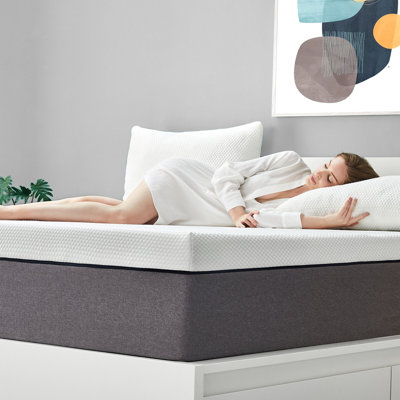 Alwyn Home Rockport Memory Foam 12" Mattress with Thick Memory and Support Foam for Pressure Relief, Fibreglass Free, Mattress In A Box